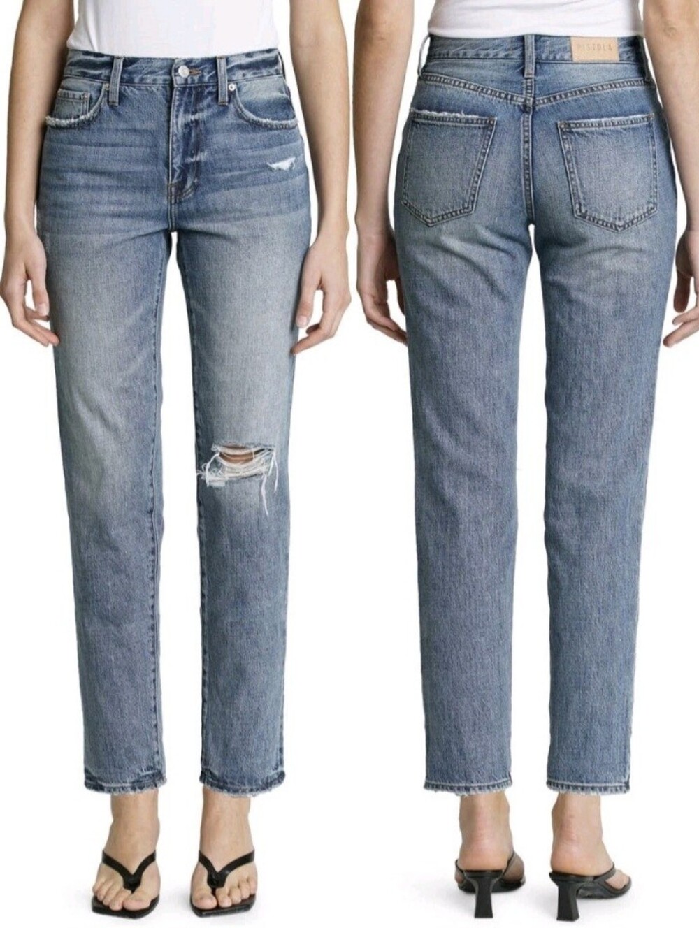 Pistola Presley High Rise Relaxed Roller Denim Jean Size 25 NEW NWT